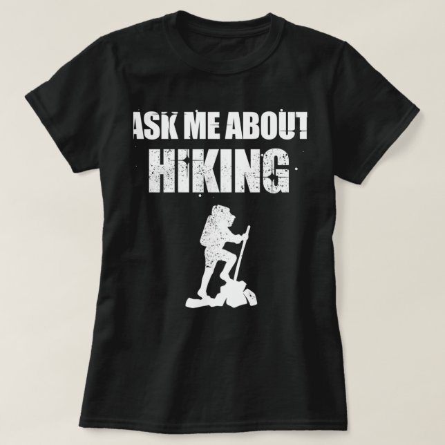 Frag mir vom Wandern T-Shirt (Design vorne)
