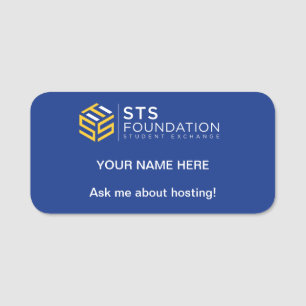 Frag mir von Hosting! STS Foundation Name Tag Namensschild