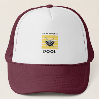 Frag mir von meinem Billard-Pool Truckerkappe