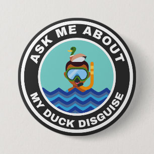 Frag mir von meinem Design der Ente-Verkleidung Button
