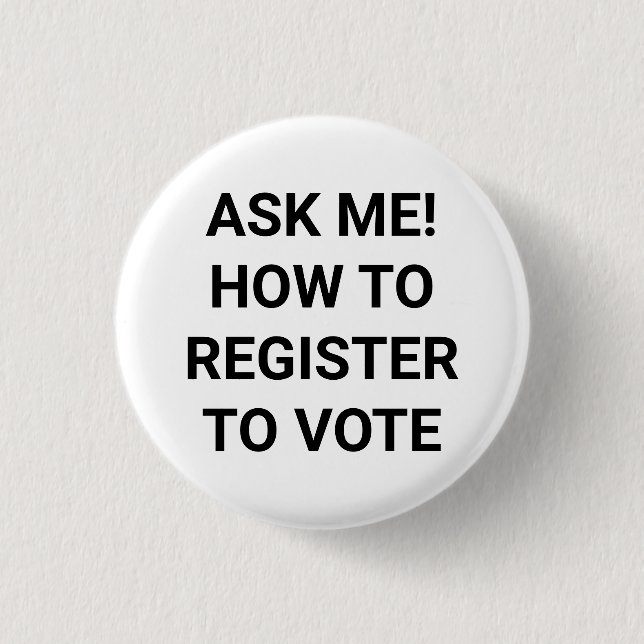 Frag mir, wie man sich registrieren, um schwarz un button (Vorderseite)