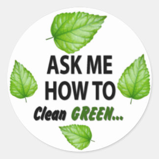 Frag mir, wie runder aufkleber