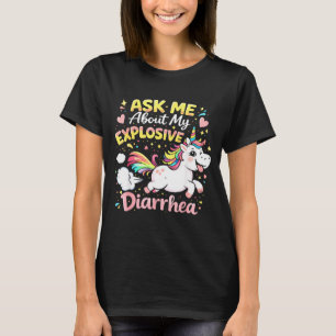 Frag nach explosivem Durchfall lustiger Poop-Meme T-Shirt