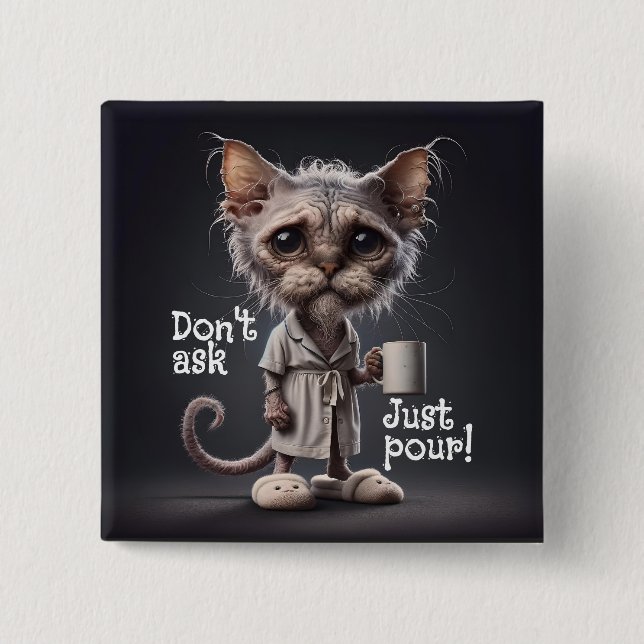 Frag nicht, gib nur! button (Vorderseite)