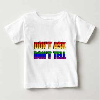 Frag nicht, sag nicht baby t-shirt