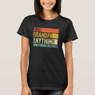 Frag Opa alles Mögliche Lustiges Retro Großvater T-Shirt