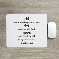 Frag Seek Knock Matthew 7:7 Bibelverse