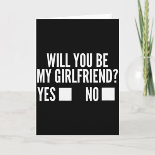 Frag sie, wirst du meine Freundin sein, süßes Vale Karte