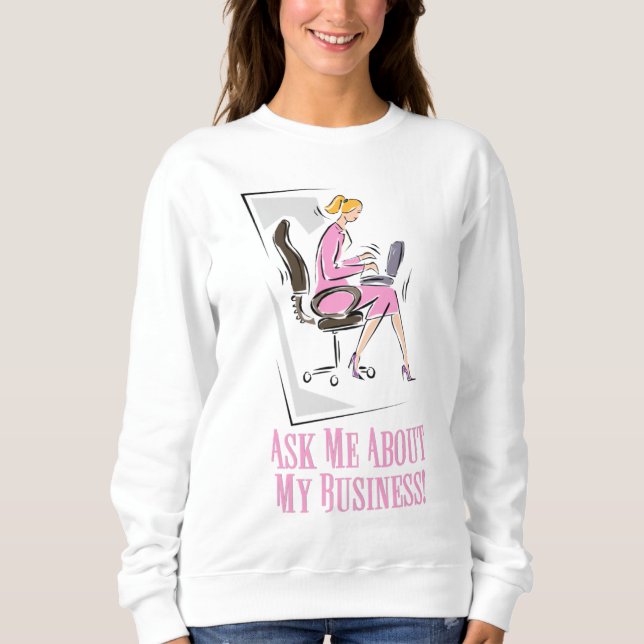 Frag-Sweatshirt Sweatshirt (Vorderseite)