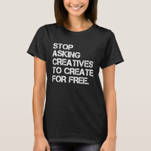 Frag von Kreativen, um kostenlos Bekleidung zu ers T-Shirt