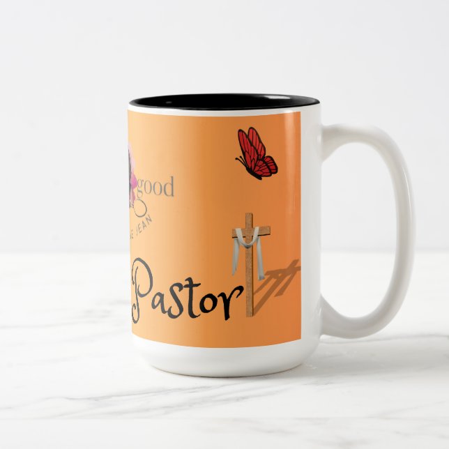 Frag yo Pastor Zweifarbige Tasse (Rechts)