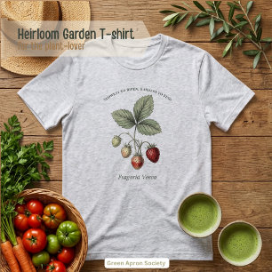 Fragaria Vesca Erdbeere Botanischer Garten Tri-Blend Shirt