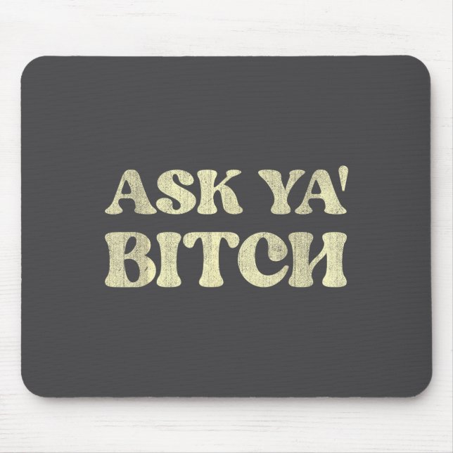 Frage dich lustige sarkastische Redewendung  Mousepad (Vorne)