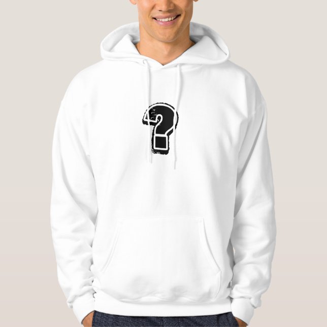 Frage Hoodie (Vorderseite)