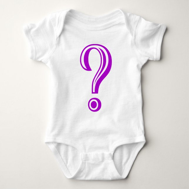Frage Mark Chiseled Baby Strampler (Vorderseite)