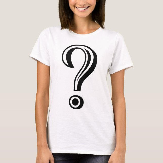 Frage Mark Chiseled T-Shirt (Vorderseite)