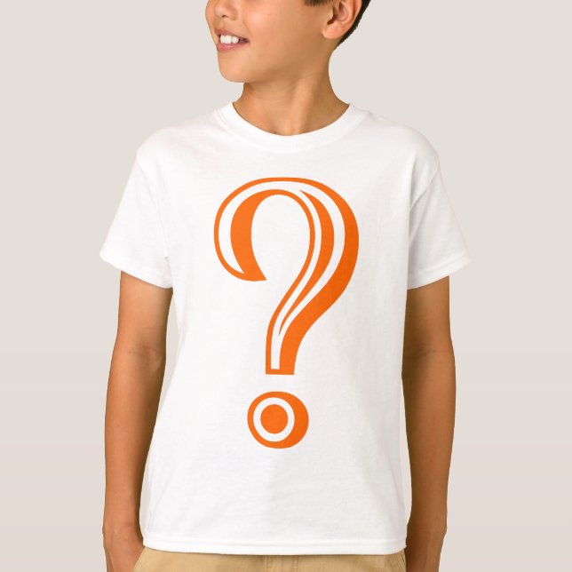 Frage Mark Chiseled T-Shirt (Vorderseite)
