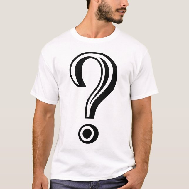 Frage Mark Chiseled T-Shirt (Vorderseite)