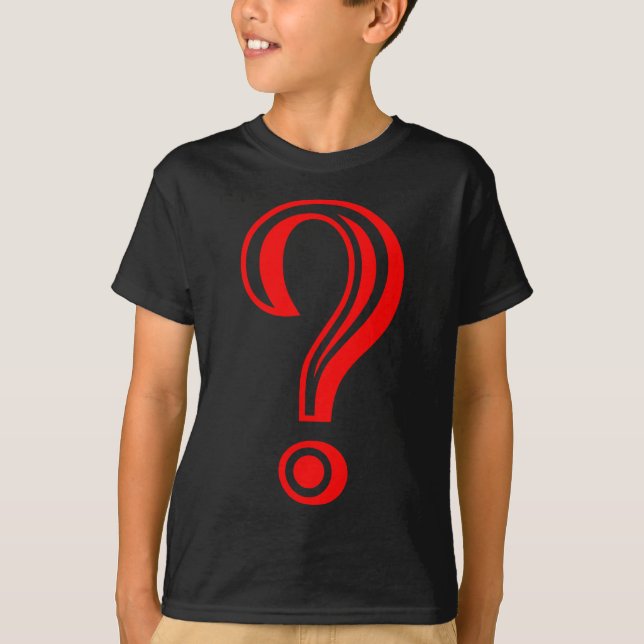 Frage Mark Chiseled T-Shirt (Vorderseite)
