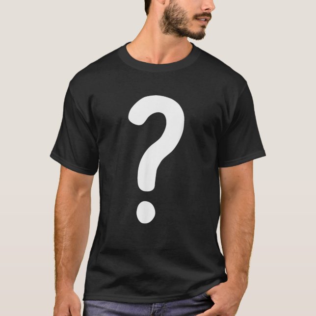 Frage Mark Couple Guess Who-Kostüme T-Shirt (Vorderseite)
