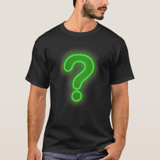 Frage Mark Neon Sign T-Shirt