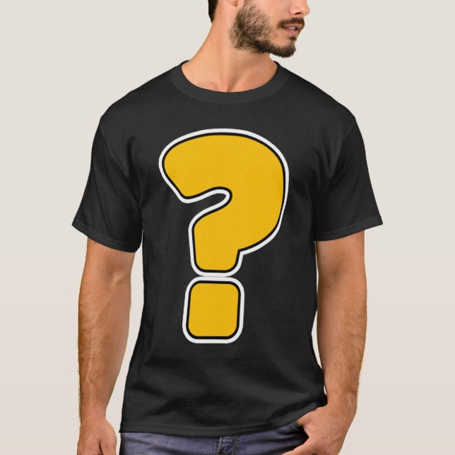 Frage Mark Punctuation Fan T-Shirt (Vorderseite)