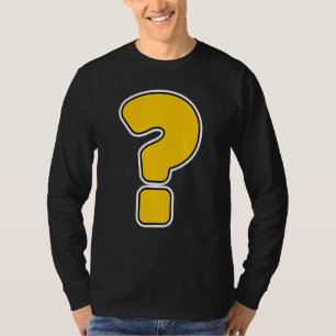 Frage Mark Slogan Costume T-Shirt