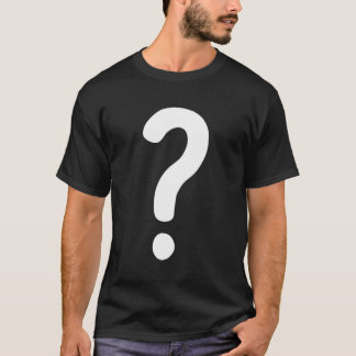 Frage Mark T - Shirt Couple Guess Who Costume Shi