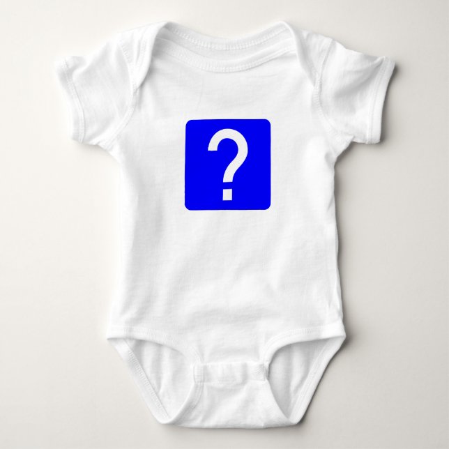 Frage-Markplatz-Panel Baby Strampler (Vorderseite)