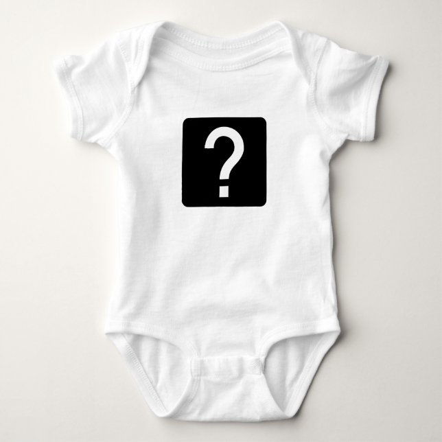 Frage-Markplatz-Panel Baby Strampler (Vorderseite)