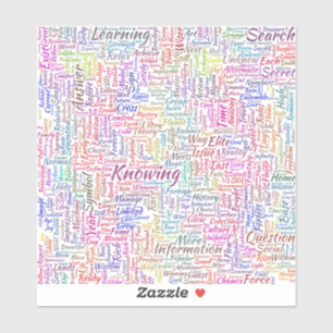 Frageanhang Nuage Motss TextMotif-Meldung Aufkleber