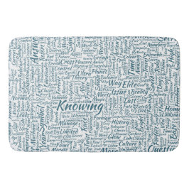 Frageanhang Nuage Motss TextMotif-Meldung Badematte