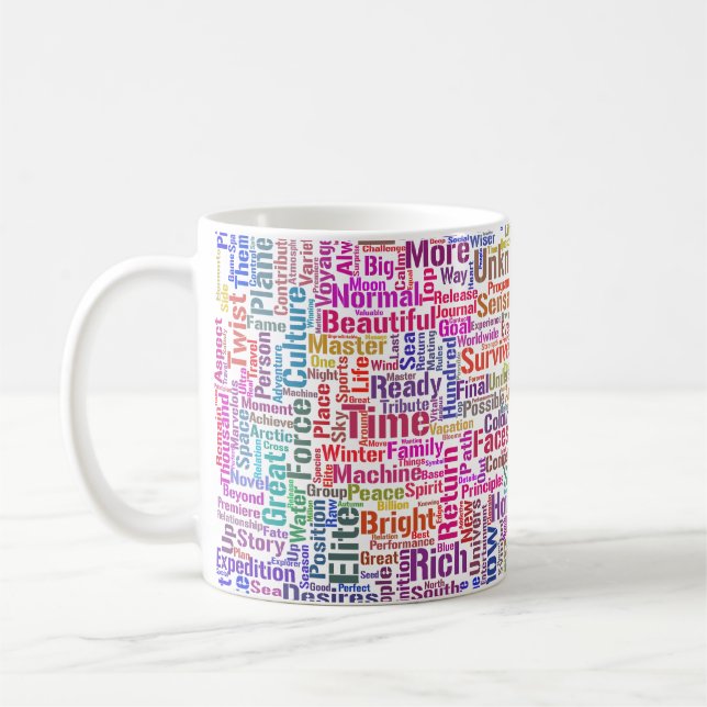 Frageanhang Nuage Motss TextMotif-Meldung Kaffeetasse (Links)