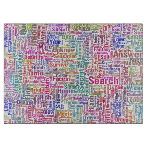 Frageanhang Nuage Motss TextMotif-Meldung Schneidebrett