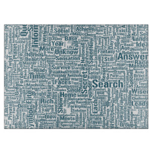 Frageanhang Nuage Motss TextMotif-Meldung Schneidebrett