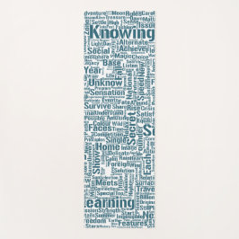 Frageanhang Nuage Motss TextMotif-Meldung Yogamatte