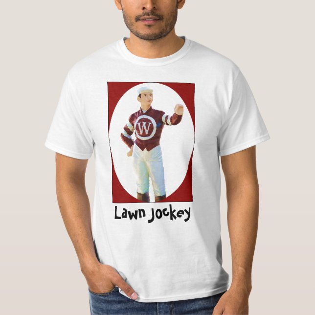 Fragen Sie den Rasen-Jockey, was auf seinem T-Shirt (Vorderseite)
