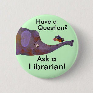 Fragen Sie einen Bibliothekarknopf Button