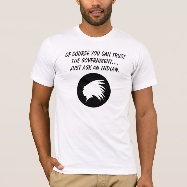 Fragen Sie einfach einen indischen T - Shirt (Vorderseite)