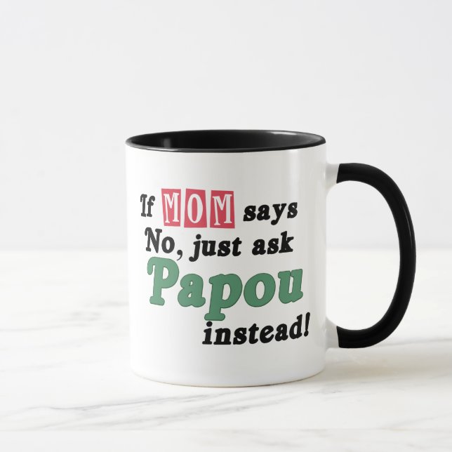 Fragen Sie einfach Papou Tasse (Rechts)