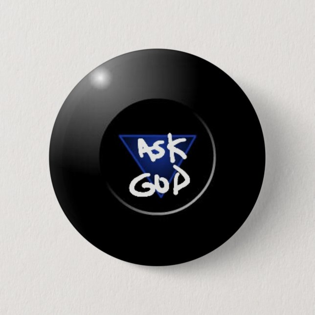 Fragen Sie Gott magischen Knopf 8Ball Button (Vorderseite)