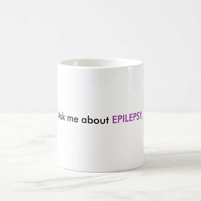 Fragen Sie mich über EPILEPSIE Tasse (Mittel)