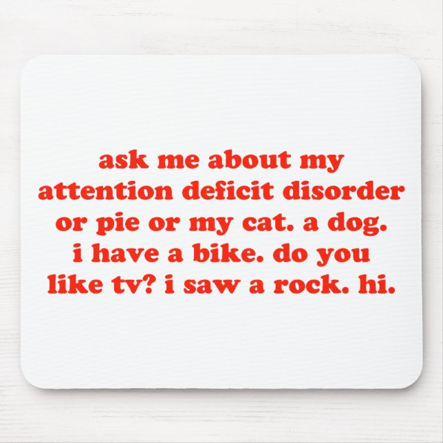 Fragen Sie mich über mein HINZUFÜGEN… Mousepad (Vorne)