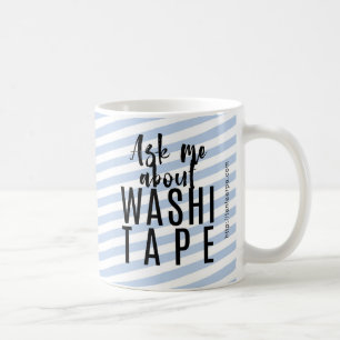 Fragen Sie mich über Washi Band - blaue Süßigke Tasse