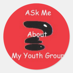 Fragen Sie mir Aufkleber