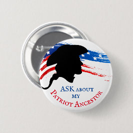 FRAGEN Sie über meinen Patriot-Vorfahr Button