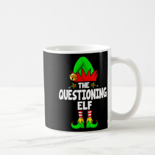 Fragende Elf-Gruppe Weihnachten Lustige Pyjama-Par Kaffeetasse