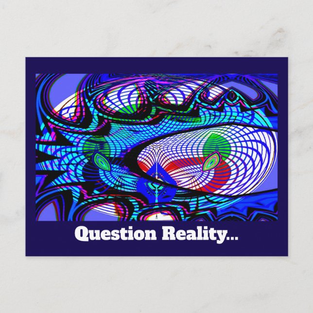 Fragenwahrheit (Sie können die Wörter ändern) Postkarte (Vorderseite)