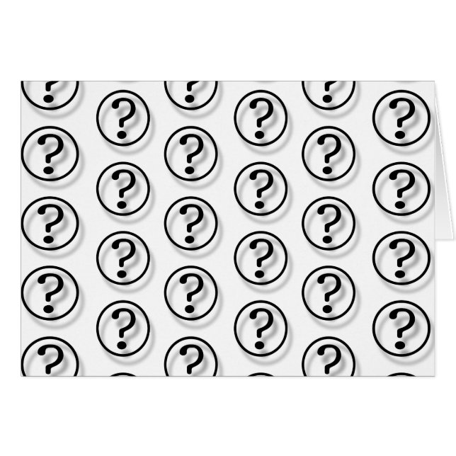 Fragezeichen (Vorderseite (Horizontal))