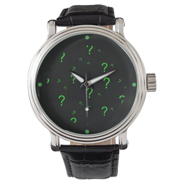 Fragezeichen Armbanduhr (Vorderseite)